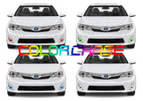 Toyota-Camry-2007, 2008, 2009, 2010, 2011, 2012, 2013-LED-Halo-Fog Lights-ColorChase-No Remote-TO-CA0713-CCF