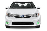 Toyota-Camry-2007, 2008, 2009, 2010, 2011, 2012, 2013-LED-Halo-Fog Lights-RGB-Bluetooth RF Remote-TO-CA0713-V3FBTRF