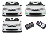 Toyota-Camry-2007, 2008, 2009, 2010, 2011, 2012, 2013-LED-Halo-Fog Lights-RGB-Colorfuse RF Remote-TO-CA0713-V3FCFRF
