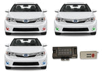 Toyota-Camry-2007, 2008, 2009, 2010, 2011, 2012, 2013-LED-Halo-Fog Lights-RGB-RF Remote-TO-CA0713-V3FRF
