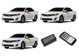 Toyota-Camry-2012, 2013, 2014-LED-Halo-Headlights-RGB-Colorfuse RF Remote-TO-CA1214-V3HCFRF