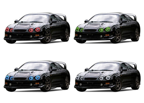 Toyota-Celica-1994, 1995, 1996, 1997, 1998, 1999-LED-Halo-Headlights-RGB-No Remote-TO-CE9499-V3H
