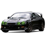Toyota-Celica-1994, 1995, 1996, 1997, 1998, 1999-LED-Halo-Headlights-ColorChase-No Remote-TO-CE9499-CCH