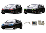 Toyota-Celica-1994, 1995, 1996, 1997, 1998, 1999-LED-Halo-Headlights-RGB-IR Remote-TO-CE9499-V3HIR