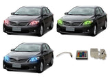Toyota-Corolla-2011, 2012, 2013-LED-Halo-Headlights-RGB-IR Remote-TO-CO1113-V3HIR