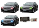 Toyota-Corolla-2011, 2012, 2013-LED-Halo-Headlights-RGB-RF Remote-TO-CO1113-V3HRF