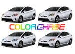 Toyota-Prius-2010, 2011, 2012, 2013, 2014, 2015-LED-Halo-Headlights-ColorChase-No Remote-TO-PR1015-CCH
