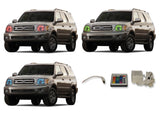 Toyota-Sequoia-2001, 2002, 2003, 2004-LED-Halo-Headlights-RGB-IR Remote-TO-SQ0104-V3HIR