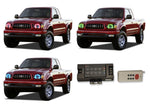 Toyota-Tacoma-2001, 2002, 2003, 2004-LED-Halo-Headlights-RGB-RF Remote-TO-TA0104-V3HRF