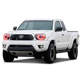 Toyota-Tacoma-2012, 2013, 2014, 2015-LED-Halo-Headlights-ColorChase-No Remote-TO-TA1215-CCH