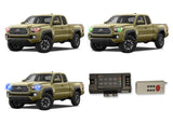 Toyota-Tacoma-2016, 2017, 2018-LED-Halo-Headlights-RGB-RF Remote-TO-TA1617-V3HRF
