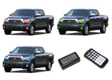 Toyota-Tundra-2007, 2008, 2009, 2010, 2011, 2012, 2013-LED-Halo-Headlights and Fog Lights-RGB-Colorfuse RF Remote-TO-TU0713-V3HFCFRF