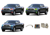 Toyota-Tundra-2007, 2008, 2009, 2010, 2011, 2012, 2013-LED-Halo-Headlights and Fog Lights-RGB-IR Remote-TO-TU0713-V3HFIR