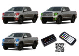 Toyota-Tundra-2014, 2015, 2016-LED-Halo-Headlights and Fog Lights-RGB-Bluetooth RF Remote-TO-TU1415-V3HFBTRF