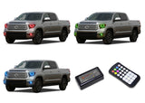 Toyota-Tundra-2014, 2015, 2016-LED-Halo-Headlights and Fog Lights-RGB-Colorfuse RF Remote-TO-TU1415-V3HFCFRF