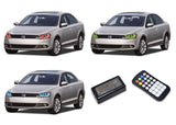 Volkswagen-Jetta-2011, 2012, 2013, 2014, 2015, 2016-LED-Halo-Headlights-RGB-Colorfuse RF Remote-VW-JT1116-V3HCFRF