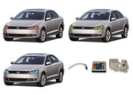 Volkswagen-Jetta-2011, 2012, 2013, 2014, 2015, 2016-LED-Halo-Headlights-RGB-IR Remote-VW-JT1116-V3HIR