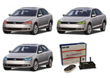 Volkswagen-Jetta-2011, 2012, 2013, 2014, 2015, 2016-LED-Halo-Headlights-RGB-WiFi Remote-VW-JT1116-V3HWI