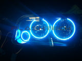 Dodge-Charger-2005, 2006, 2007, 2008, 2009, 2010-LED-Halo-Headlights-RGB-Bluetooth RF Remote-DO-CR0510-V3HBTRF