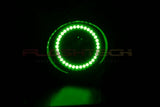 Dodge-Charger-2011, 2012, 2013, 2014-LED-Halo-Fog Lights-RGB-Bluetooth RF Remote-DO-CR1114-V3FBTRF-WPE
