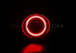 Dodge-Nitro-2007, 2008, 2009, 2010, 2011, 2012-LED-Halo-Fog Lights-RGB-Bluetooth RF Remote-DO-NI0712-V3FBTRF-WPE
