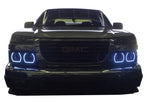 GMC-Canyon-2004, 2005, 2006, 2007, 2008, 2009, 2010, 2011, 2012-LED-Halo-Headlights-ColorChase-No Remote-GMC-CN0412-CCH