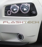 Dodge-Charger-2005, 2006, 2007, 2008, 2009, 2010-LED-Halo-Headlights and Fog Lights-White-RF Remote White-DO-CR60510-WHFRF