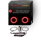 Ford-C-Max-2013, 2014-LED-Halo-Fog Lights-Red-No Remote-FO-CM1314-RF-WPE