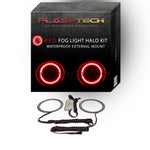 Ford-Focus-2008, 2009, 2010, 2011, 2012, 2013, 2014-LED-Halo-Fog Lights-Red-No Remote-FO-FO0814-RF-WPE
