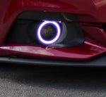 Ford-Fusion-2013, 2014, 2015-LED-Halo-Fog Lights-White / Amber-RF Remote White-FO-FU1315-WFRF-WPE